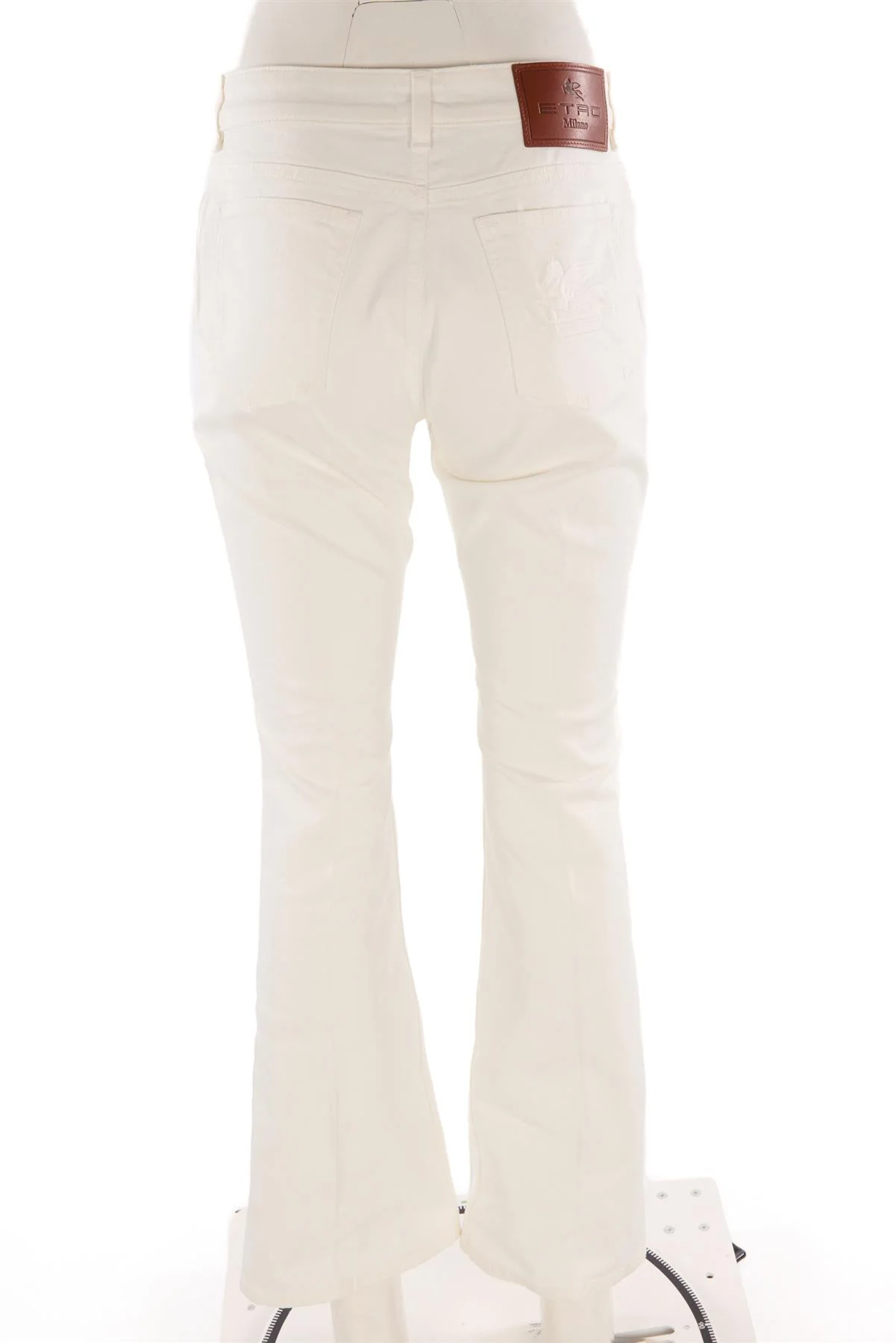 ETRO WHITE HIGH RISE FLARED JEANS W29 UK 10-12 - Image 4