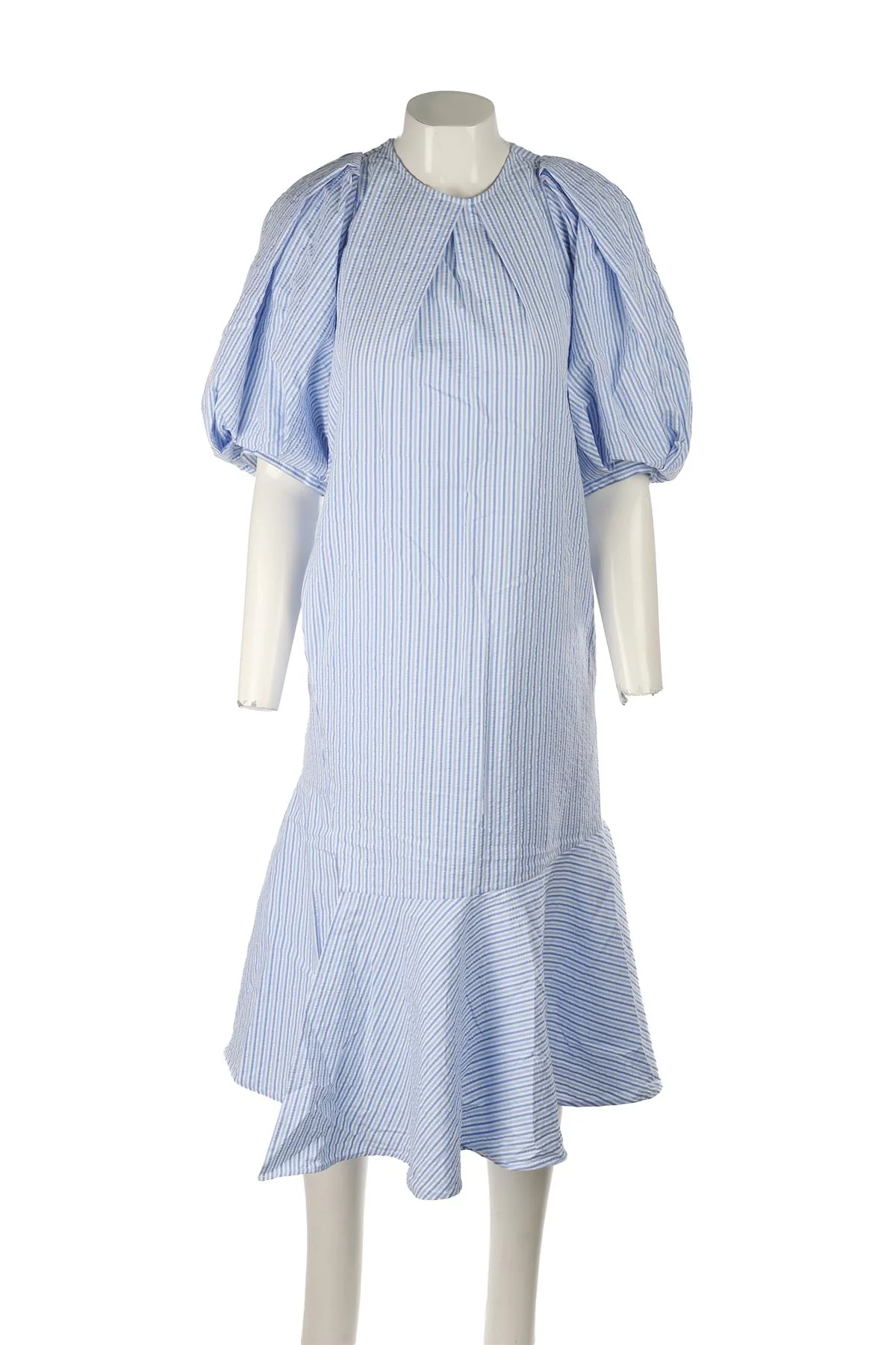 EUDON CHOI BLUE COTTON MAXI DRESS UK 6 - Image 2