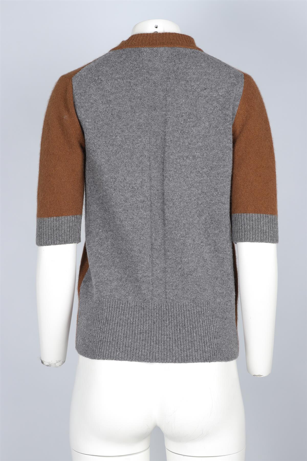 EUDON CHOI BROWN WOOL SWEATER SMALL - Image 4