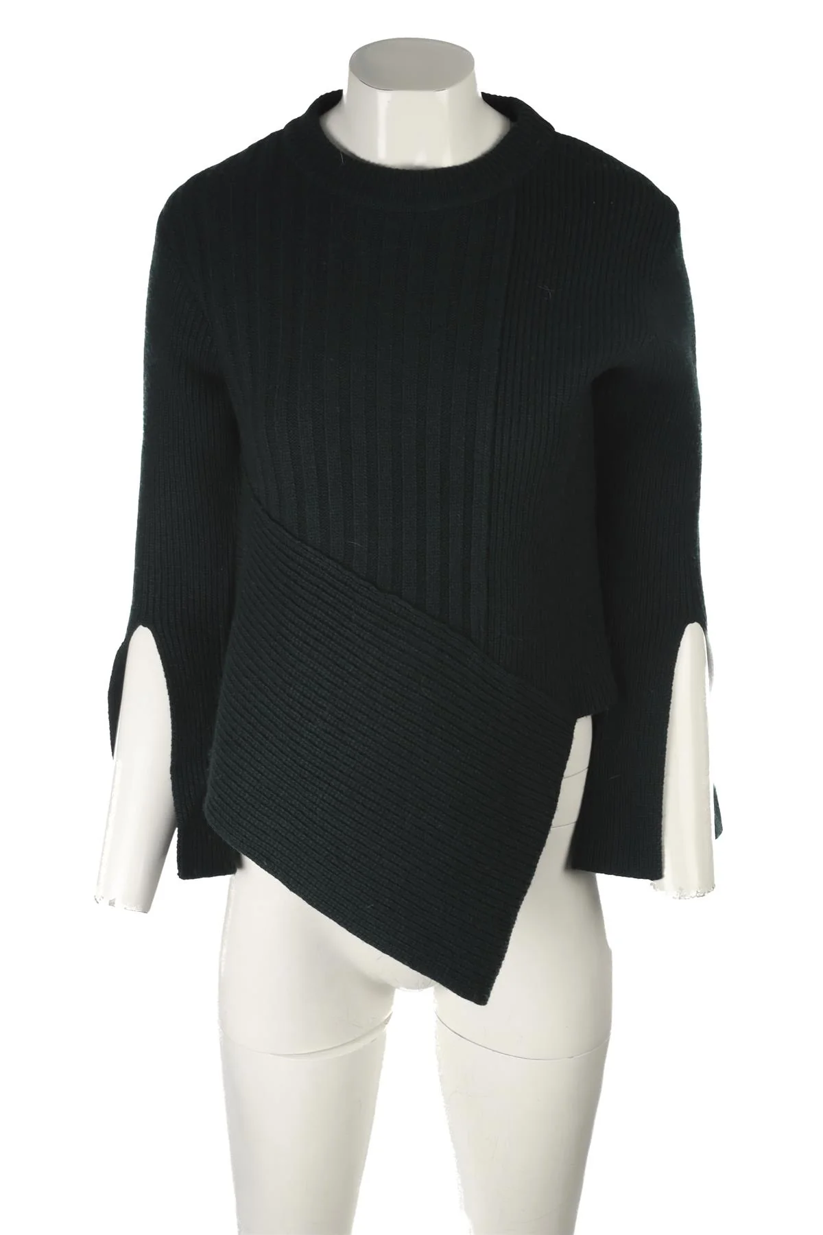 EUDON CHOI GREEN WOOL SWEATER SMALL - Image 2