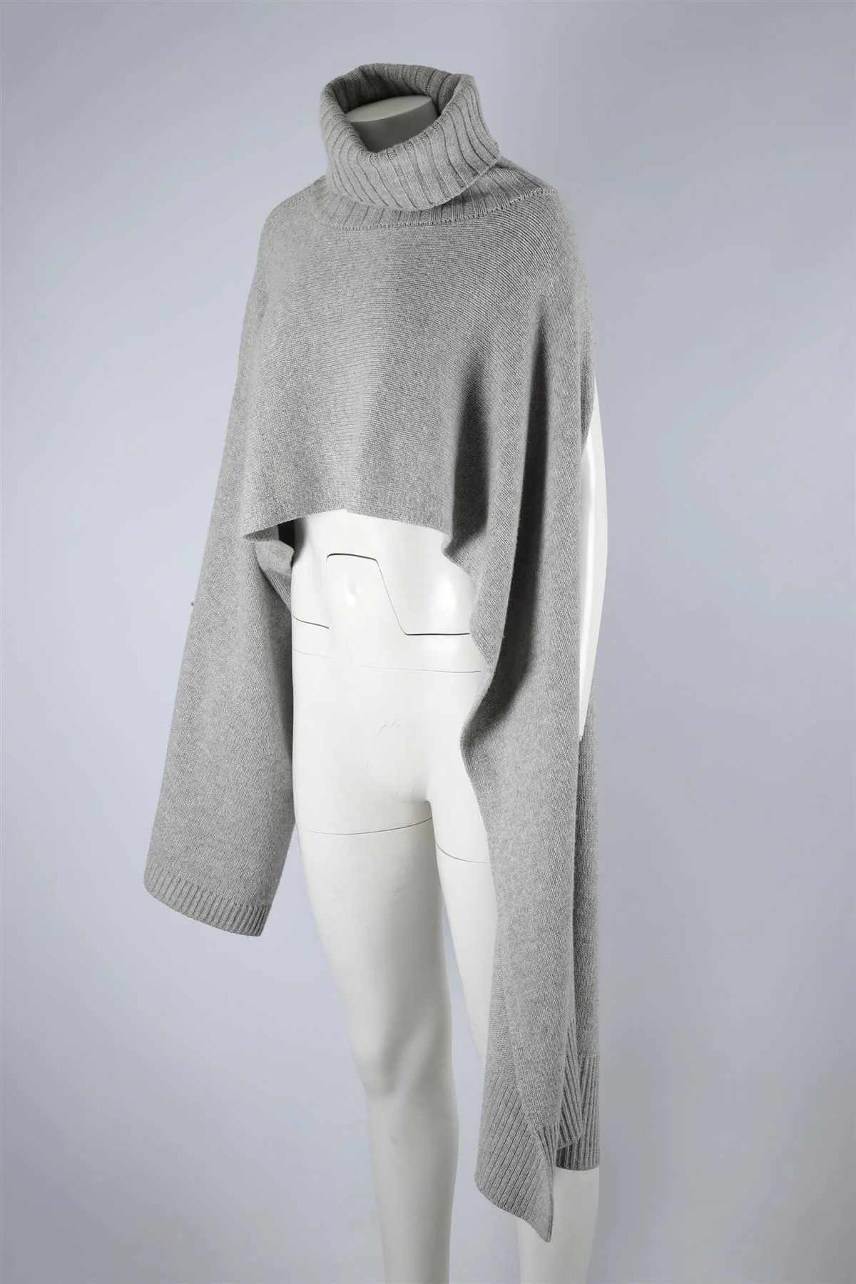 EUDON CHOI GREY WOOL SWEATER ONE SIZE - Image 3