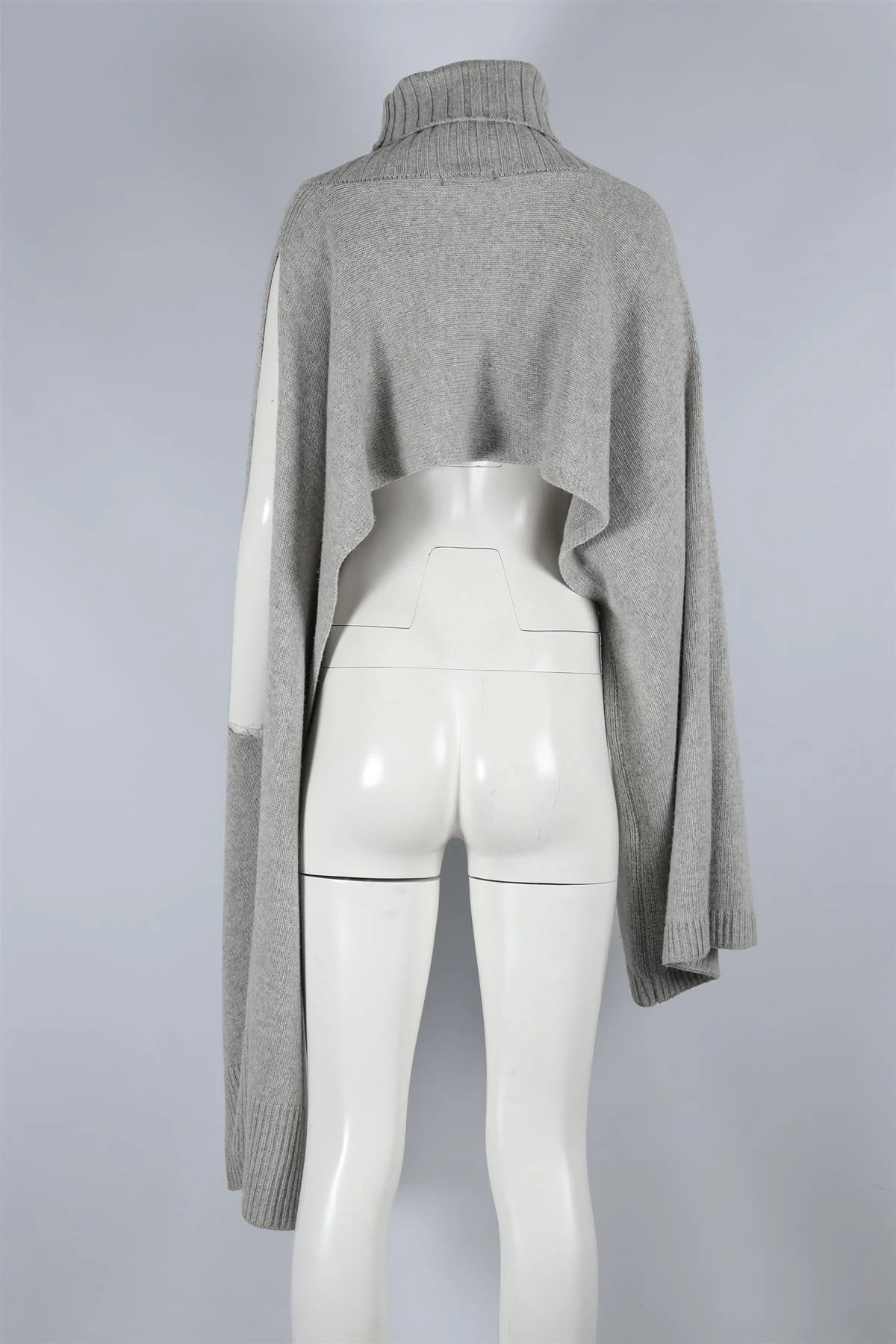 EUDON CHOI GREY WOOL SWEATER ONE SIZE - Image 4