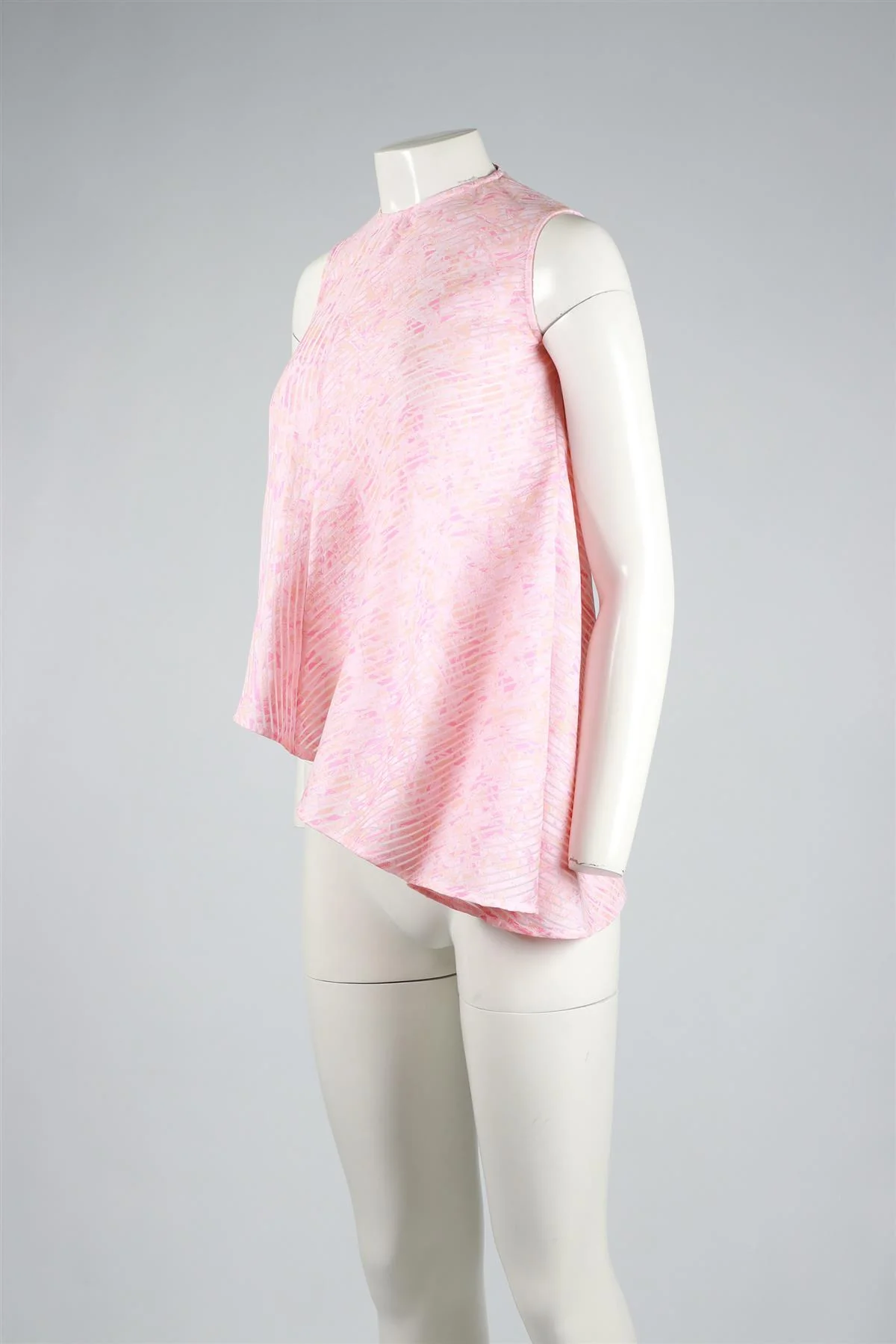 EUDON CHOI PINK SILK BLEND TOP UK 6 - Image 3