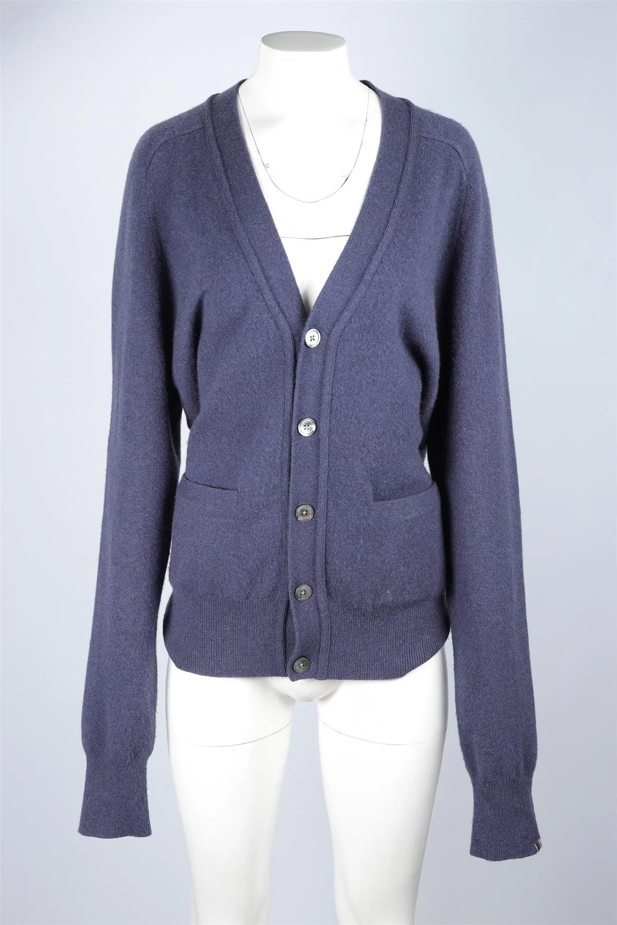 EXTREME CASHMERE NAVY CASHMERE CARDIGAN ONE SIZE - Image 2