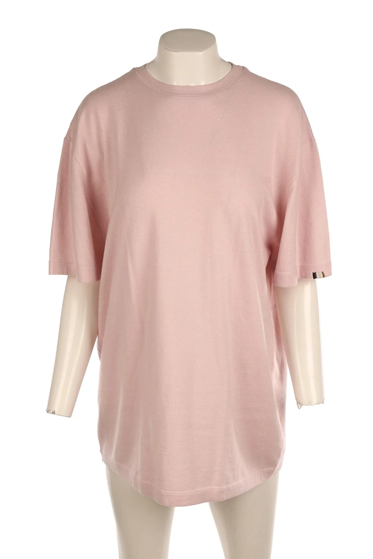 EXTREME CASHMERE PINK CASHMERE T-SHIRT ONE SIZE - Image 2