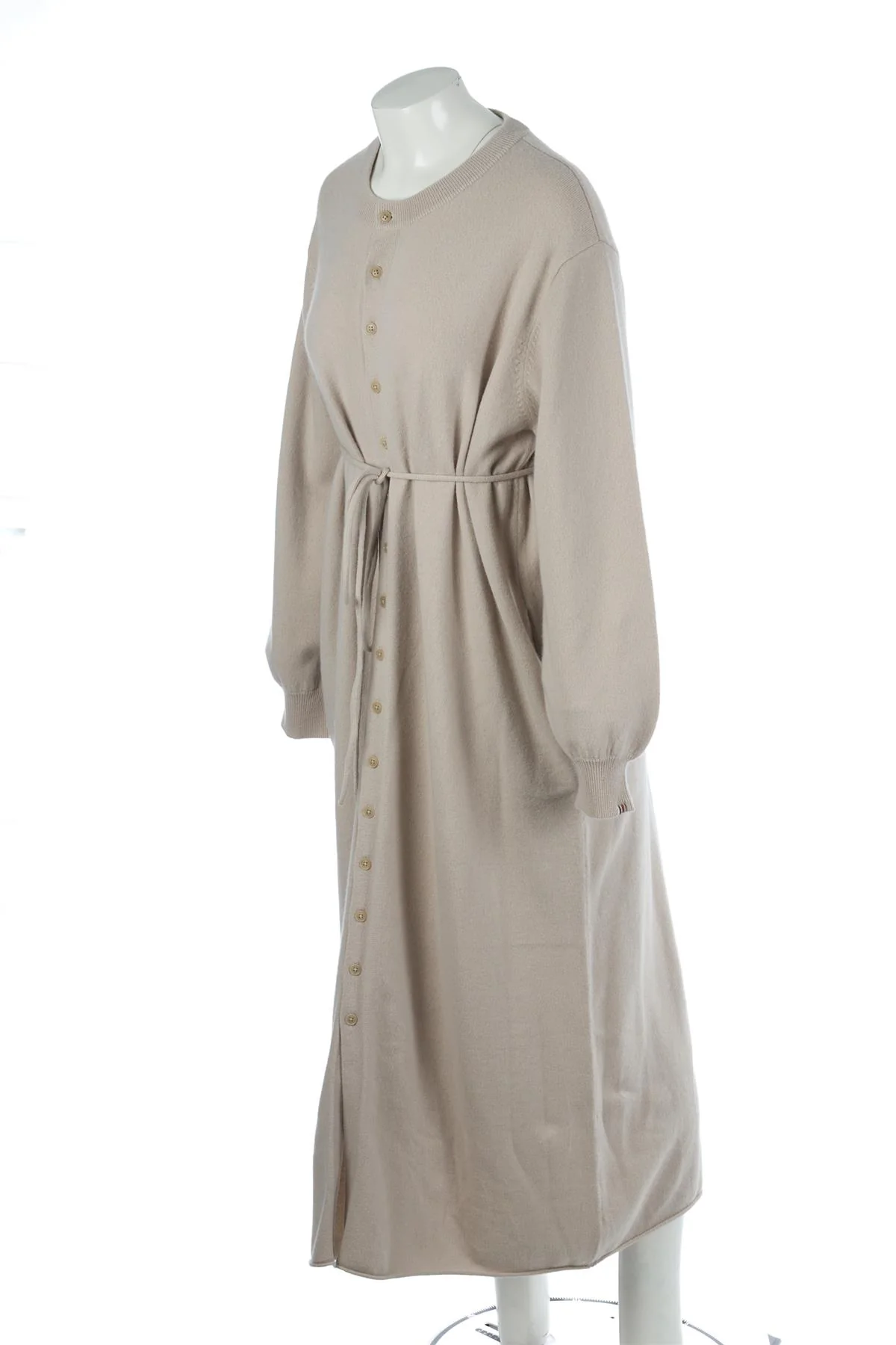 EXTREME CASHMERE TAUPE CASHMERE MAXI DRESS ONE SIZE - Image 3
