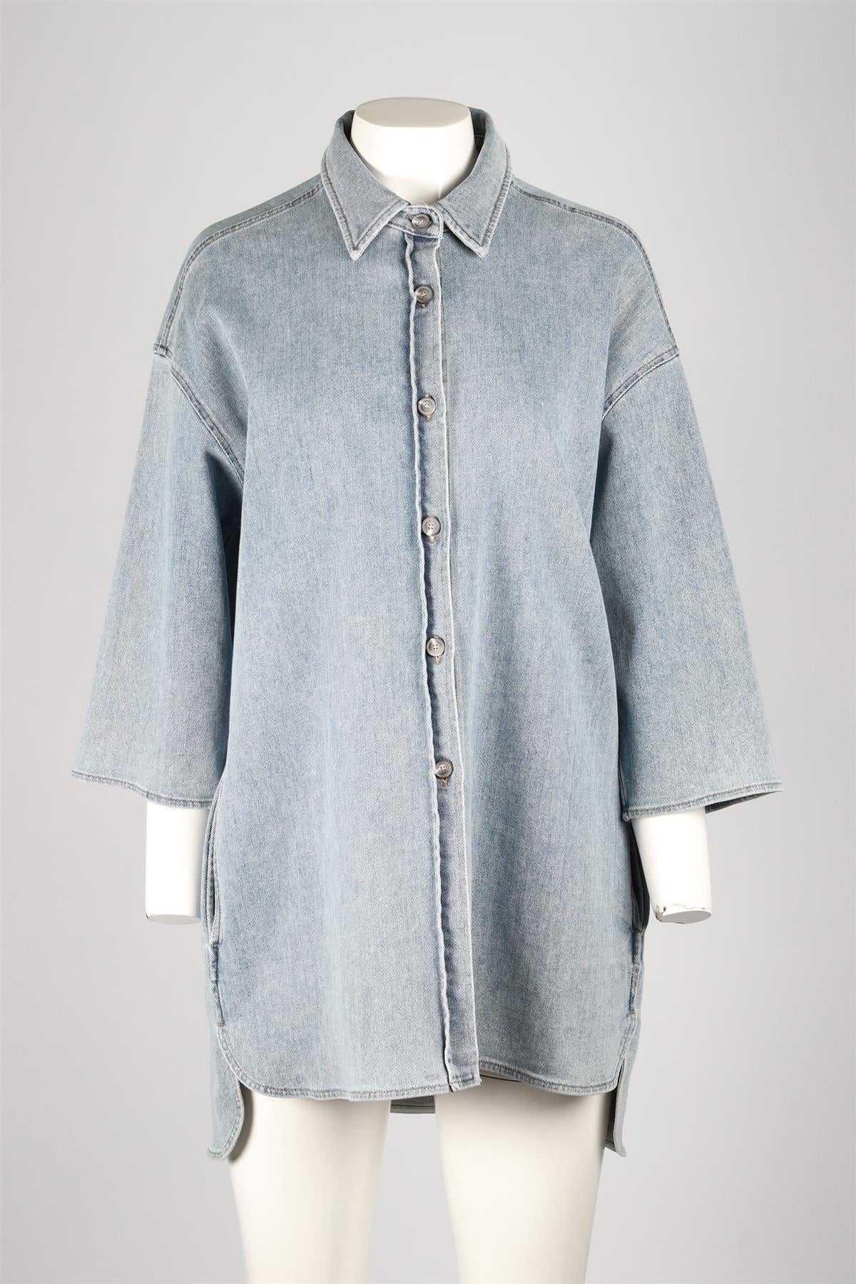 FABIANA FILIPPI BLUE DENIM SHIRT UK 12 - Image 2