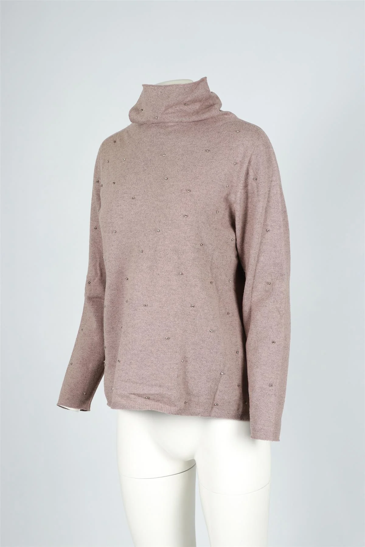 FABIANA FILIPPI BROWN WOOL BLEND SWEATER IT 46 UK 14 - Image 3