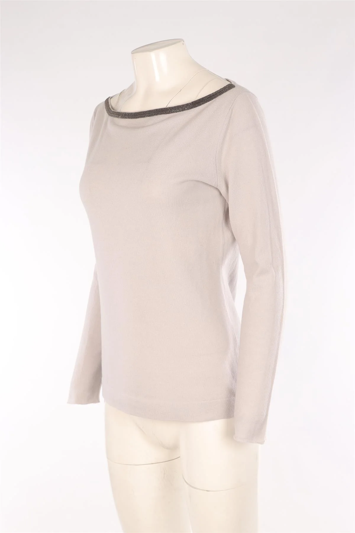 FABIANA FILIPPI GREY CASHMERE SWEATER IT 42 UK 10 - Image 3
