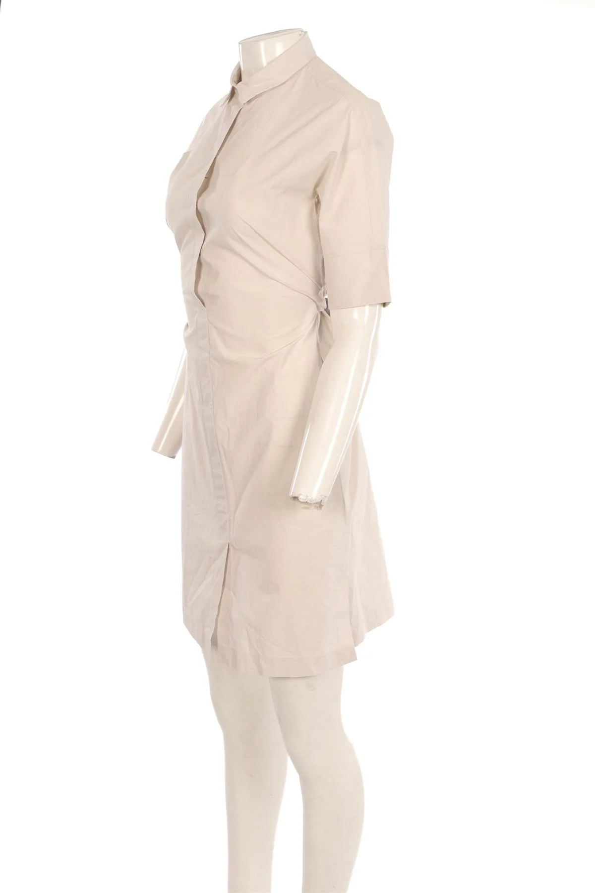 FABIANA FILIPPI GREY COTTON MIDI DRESS XSMALL - Image 3