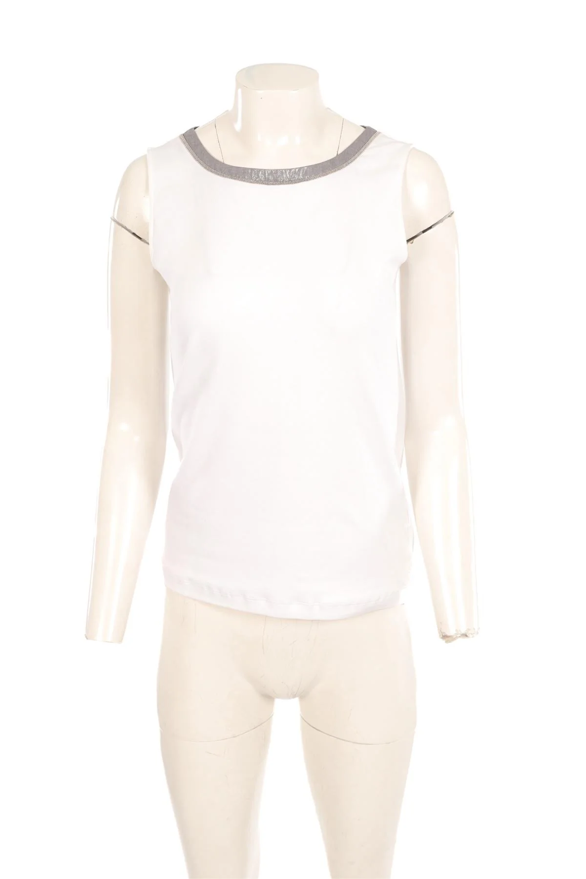 FABIANA FILIPPI WHITE COTTON TOP IT 42 UK 10 - Image 2