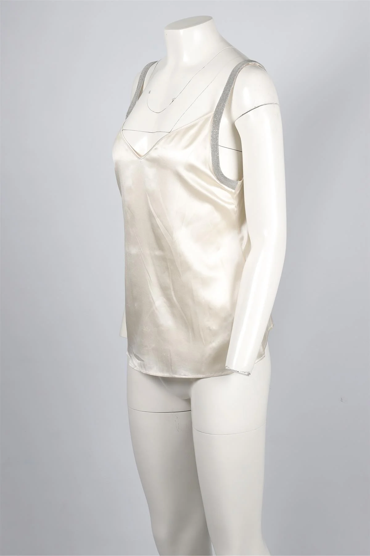 FABIANA FILIPPI WHITE SILK TOP IT 44 UK 12 - Image 3