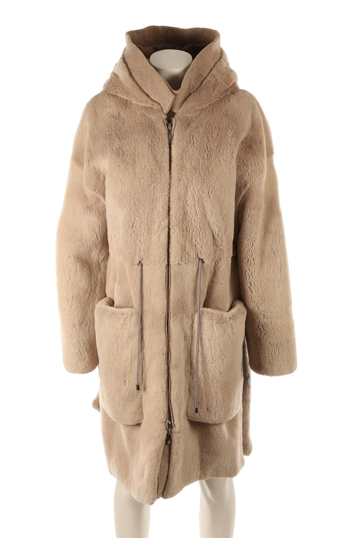 FABIO GAVAZZI BEIGE MINK FUR COAT IT 44 - Image 2