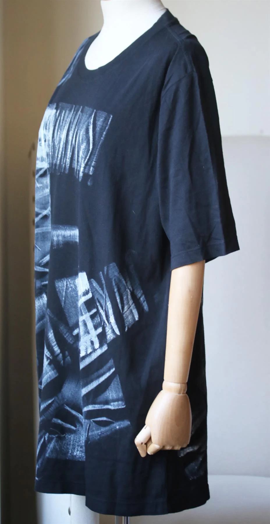 FAITH CONNEXION OVERSIZED PRINTED COTTON JERSEY T-SHIRT SMALL - Image 3
