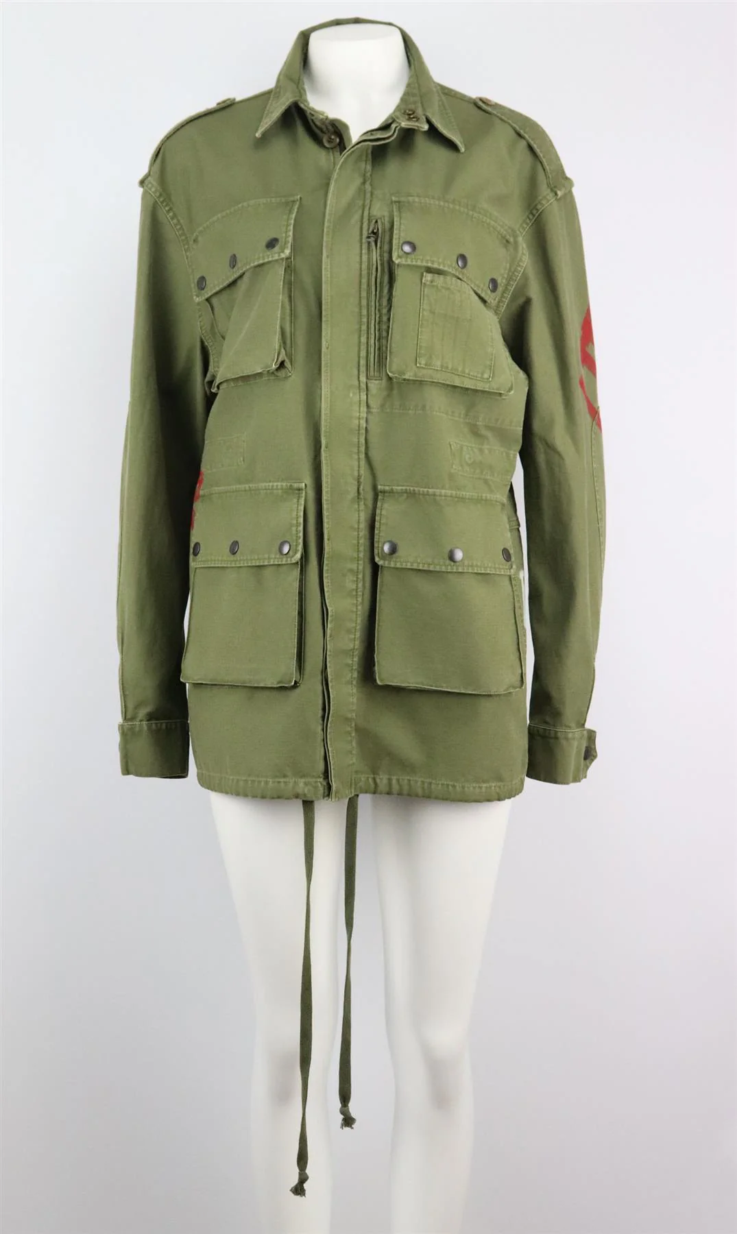 FAITH CONNEXION + VINCENT DACQUIN PRINTED COTTON CANVAS JACKET MEDIUM - Image 2