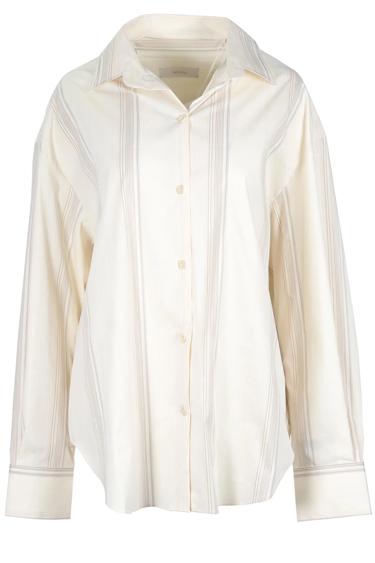 FAITHFUL THE BRAND CREAM COTTON SHIRT MEDIUM