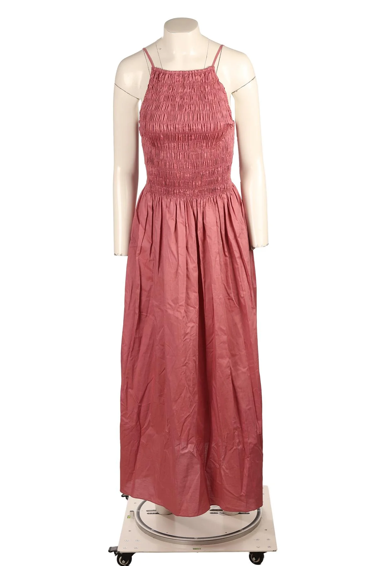 FAITHFULL PINK COTTON MAXI DRESS XSMALL - Image 2