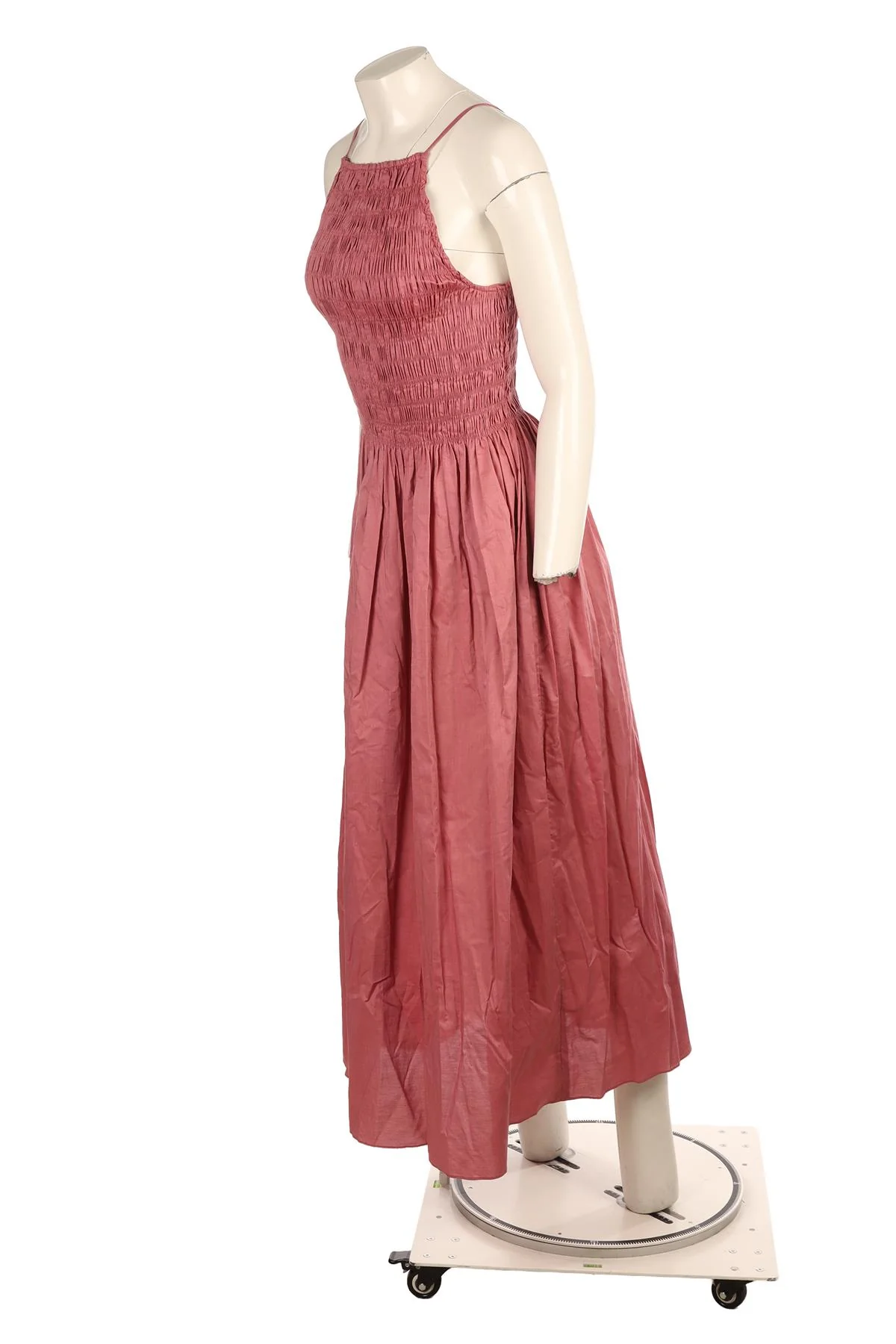 FAITHFULL PINK COTTON MAXI DRESS XSMALL - Image 3
