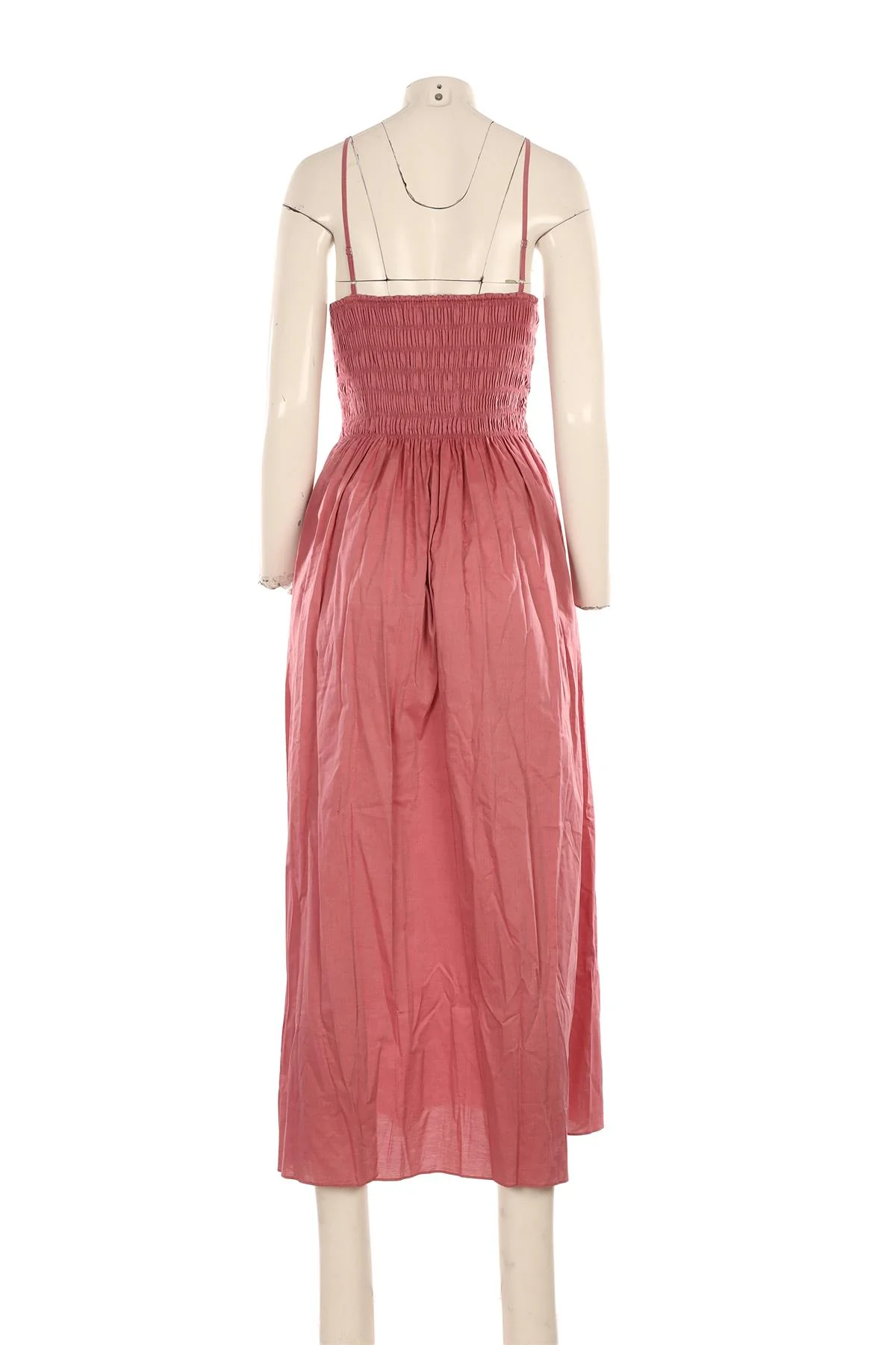 FAITHFULL PINK COTTON MAXI DRESS XSMALL - Image 4