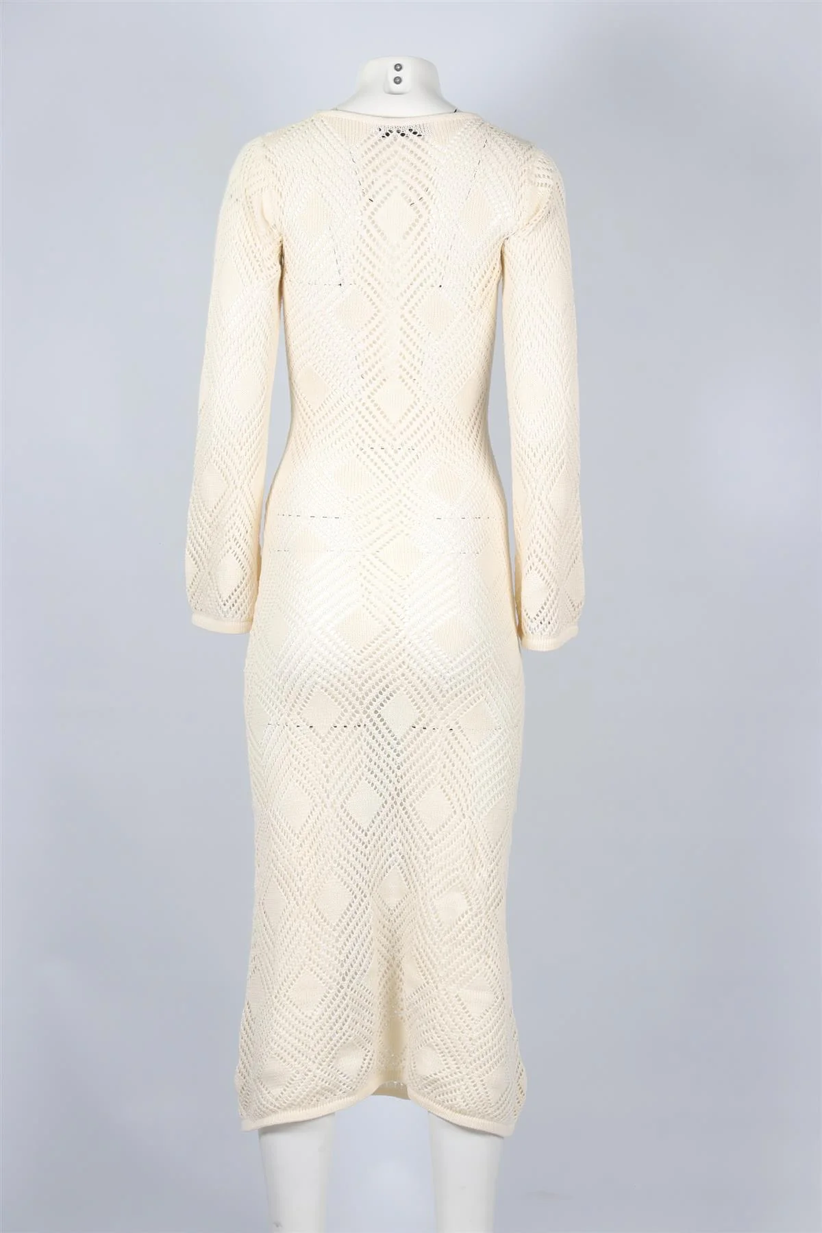 FAITHFULL THE BRAND BEIGE KNIT MAXI DRESS XSMALL - Image 4