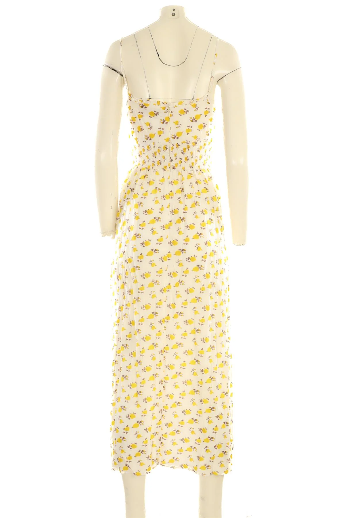 FAITHFULL YELLOW SATIN MAXI DRESS - Image 4
