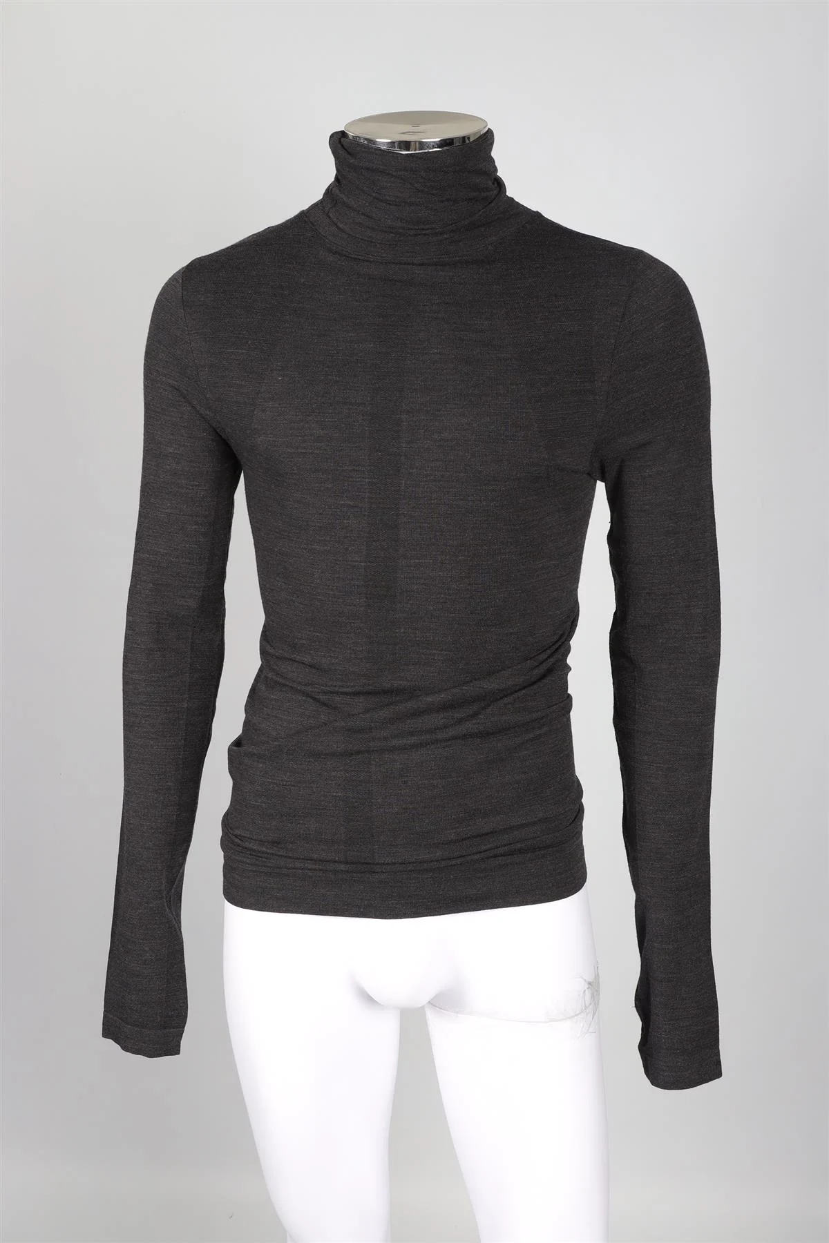 FALKE GREY MEN'S GREY WOOL SWEATER LARGE - Image 2