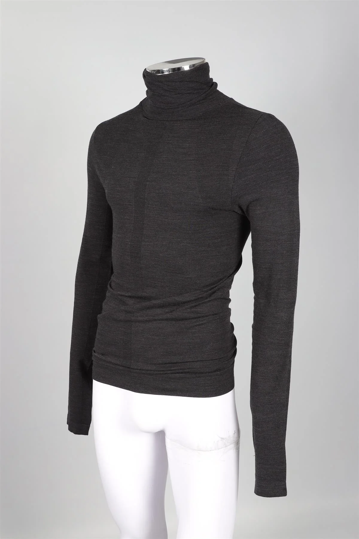 FALKE GREY MEN'S GREY WOOL SWEATER LARGE - Image 3