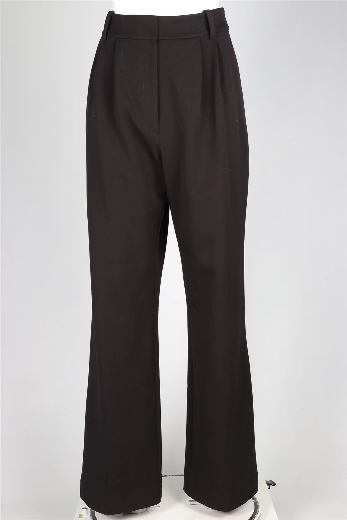 FAVOURITE DAUGHTER BLACK RAYON WIDE LEG TROUSERS UK 10 - Image 2