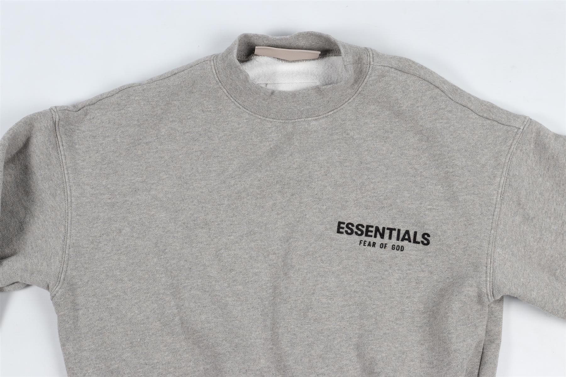 FEAR OF GOD GREY KIDS BOYS COTTON SWEATSHIRT 8 YEARS - Image 8