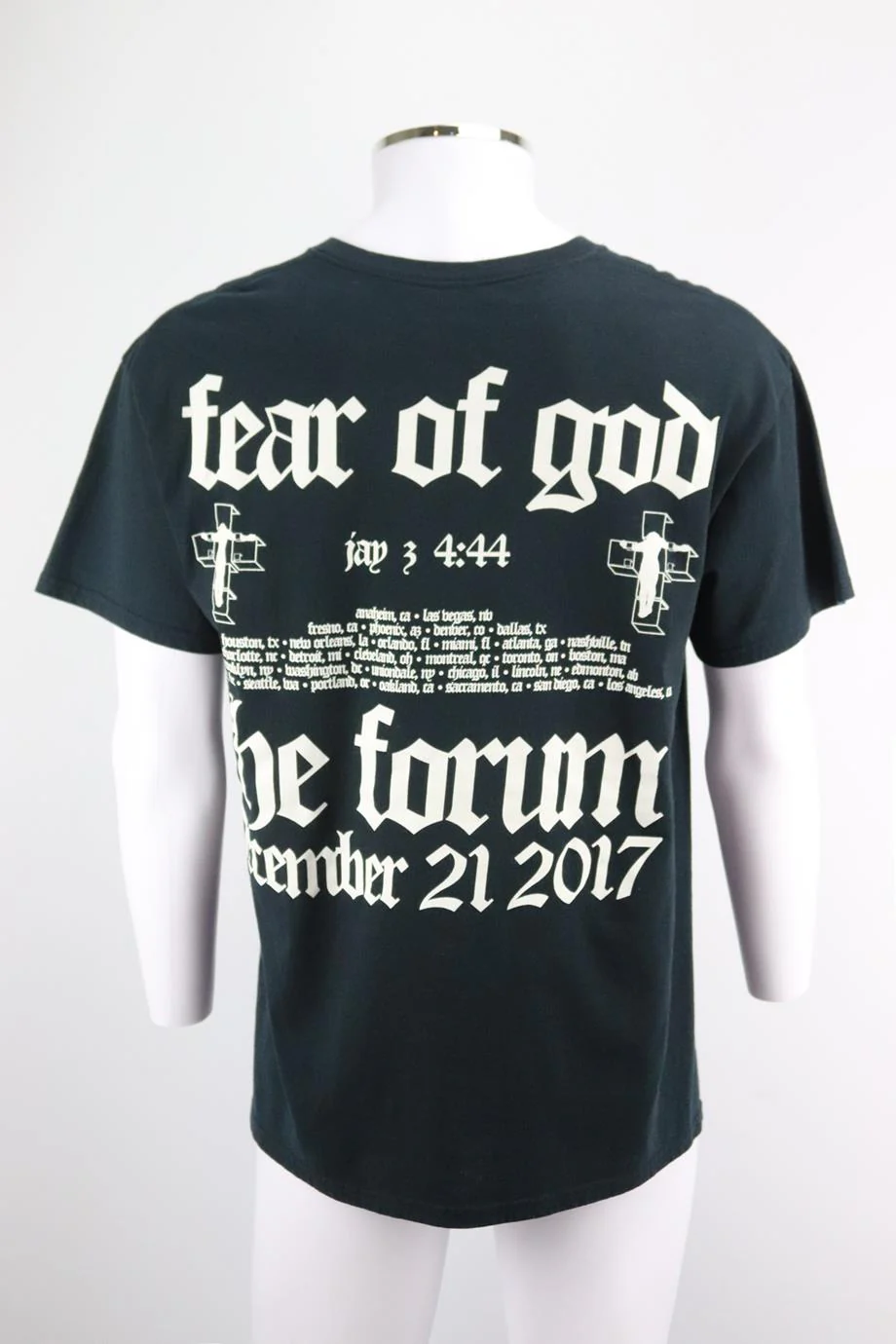 FEAR OF GOD MEN'S PRINTED COTTON JERSEY T-SHIRT LARGE - Image 3