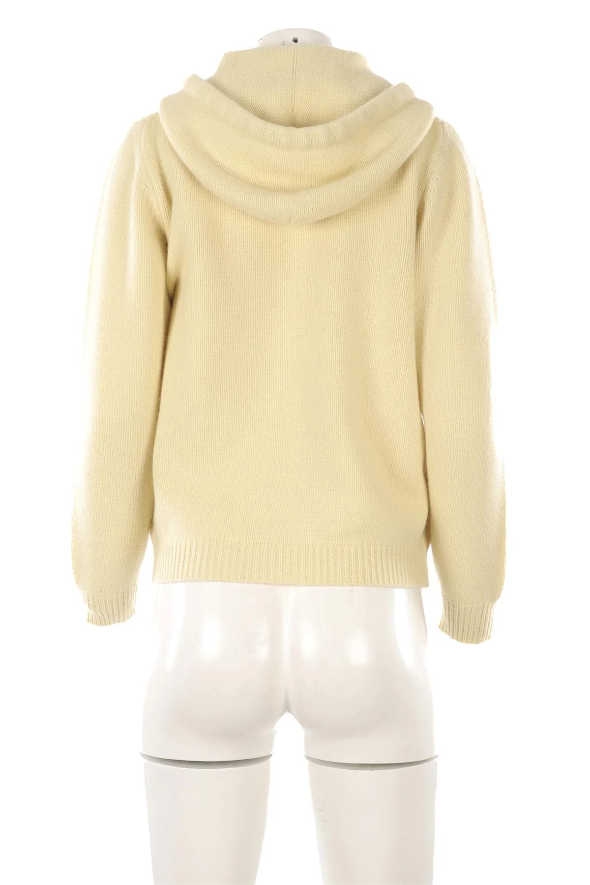 FEDELI YELLOW CASHMERE HOODIE IT 46 UK 14 - Image 4