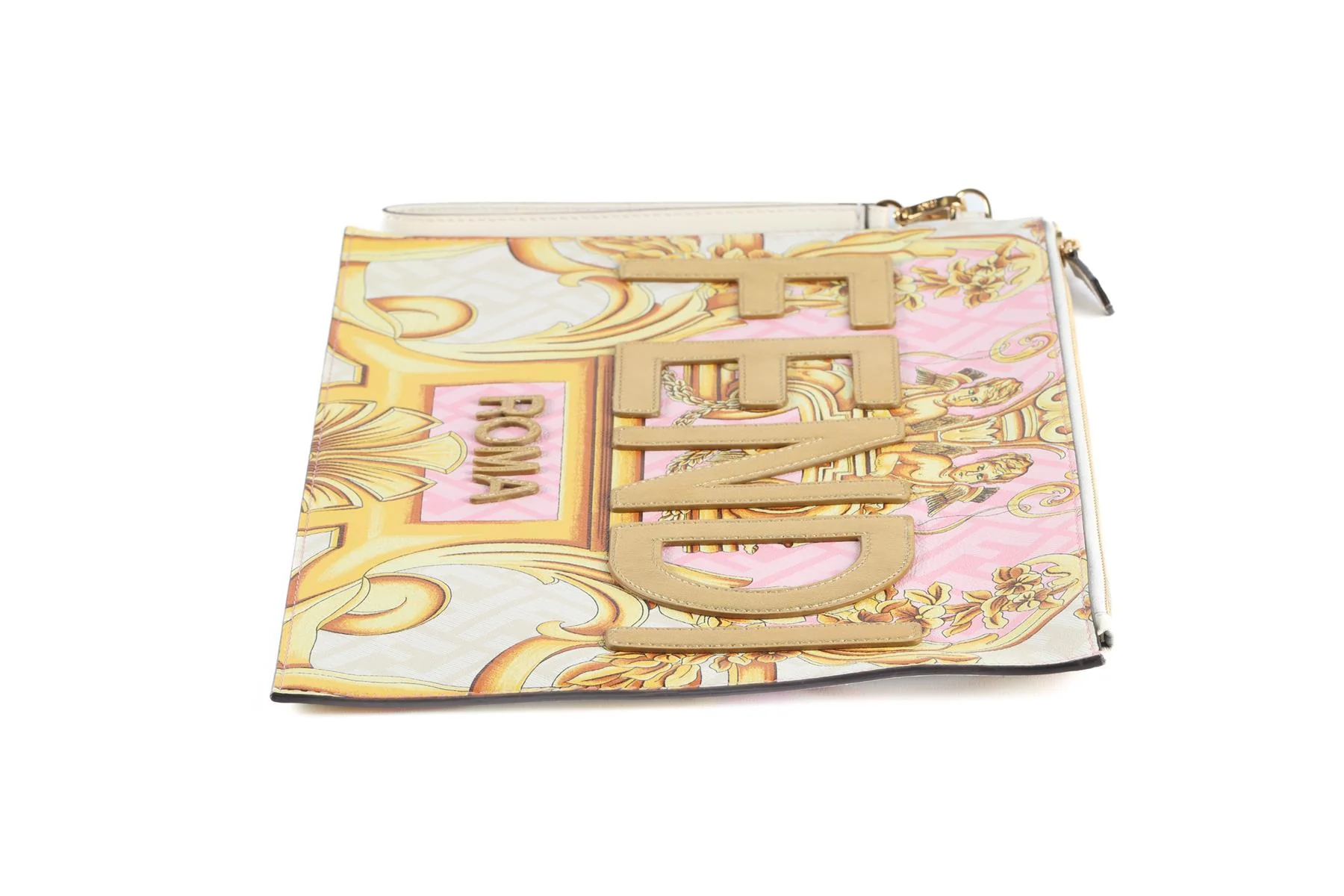 FENDACE PINK FF LEATHER CLUTCH - Image 5