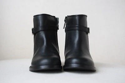 FENDI BABY BLACK LEATHER FF BOOTS SHOES EU 21 UK 4.5 - Image 5