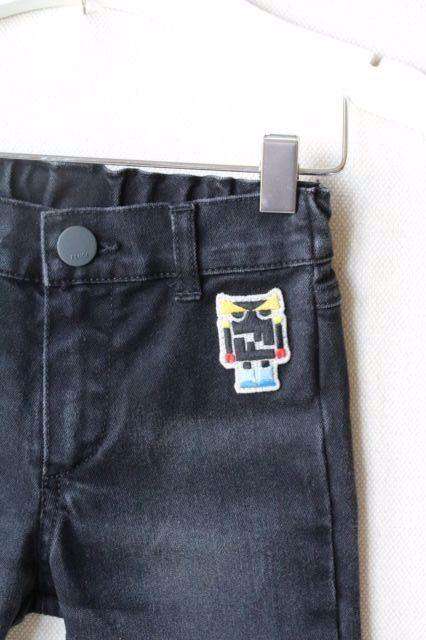 FENDI BABY BLACK MONSTER JEANS 18 MONTHS - Image 3