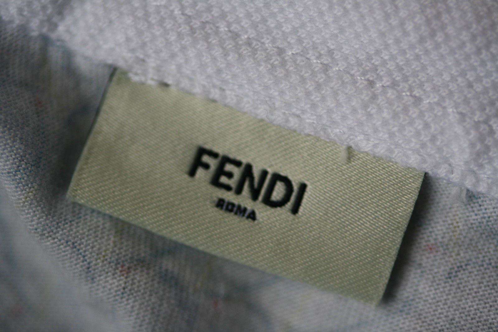 FENDI BABY BLUE COTTON BIRD BABYGROW 1 MONTH - Image 5