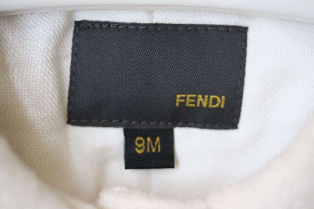 FENDI BABY CREAM WOOL COAT 9 MONTHS - Image 5