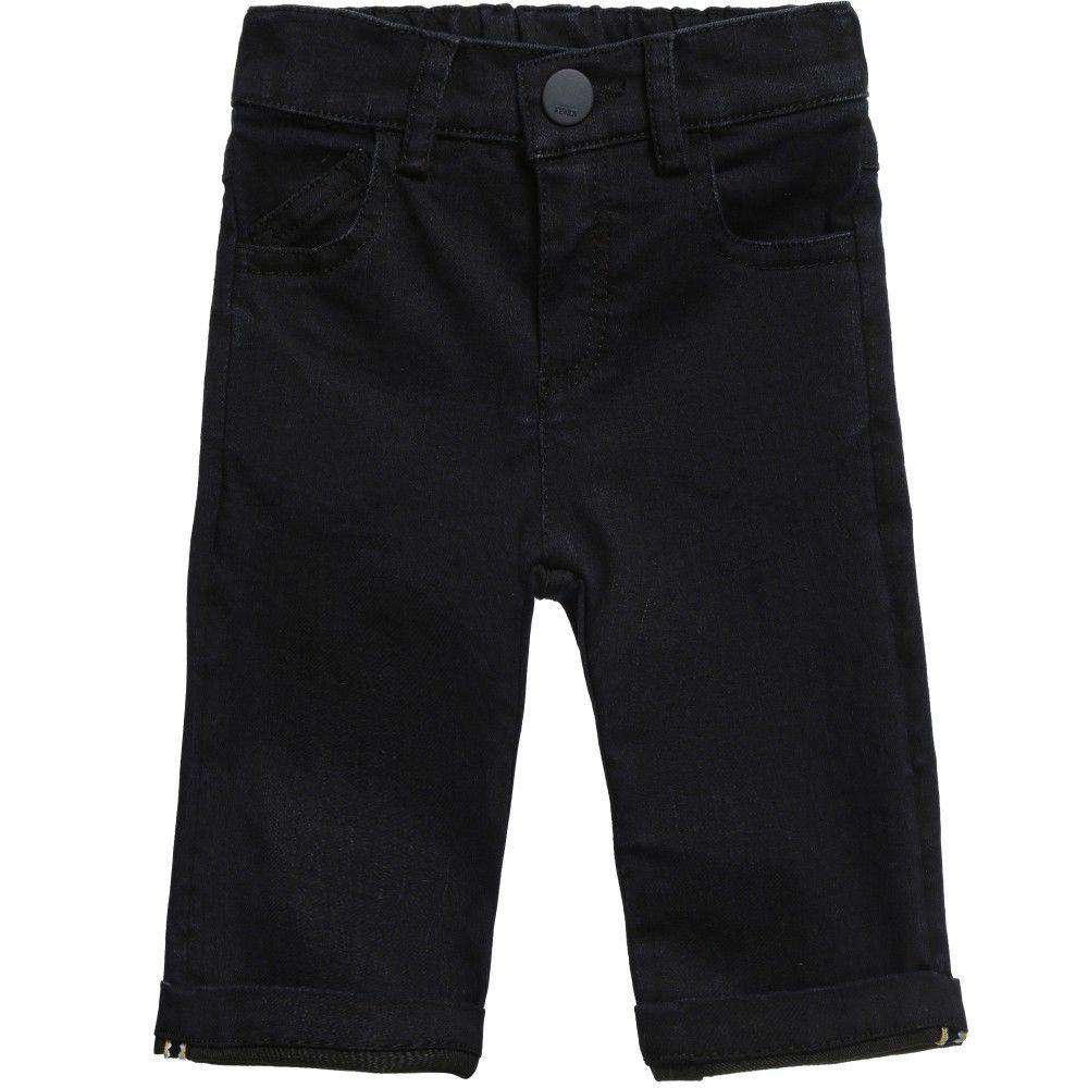 FENDI BABY DARK BLUE MONSTER JEANS 9 MONTHS - Image 7