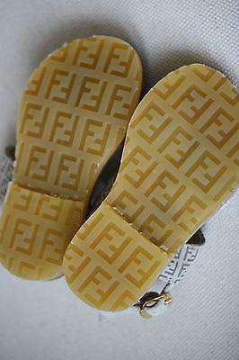 FENDI BABY FF LEATHER SANDALS EU 20 UK 4 - Image 4