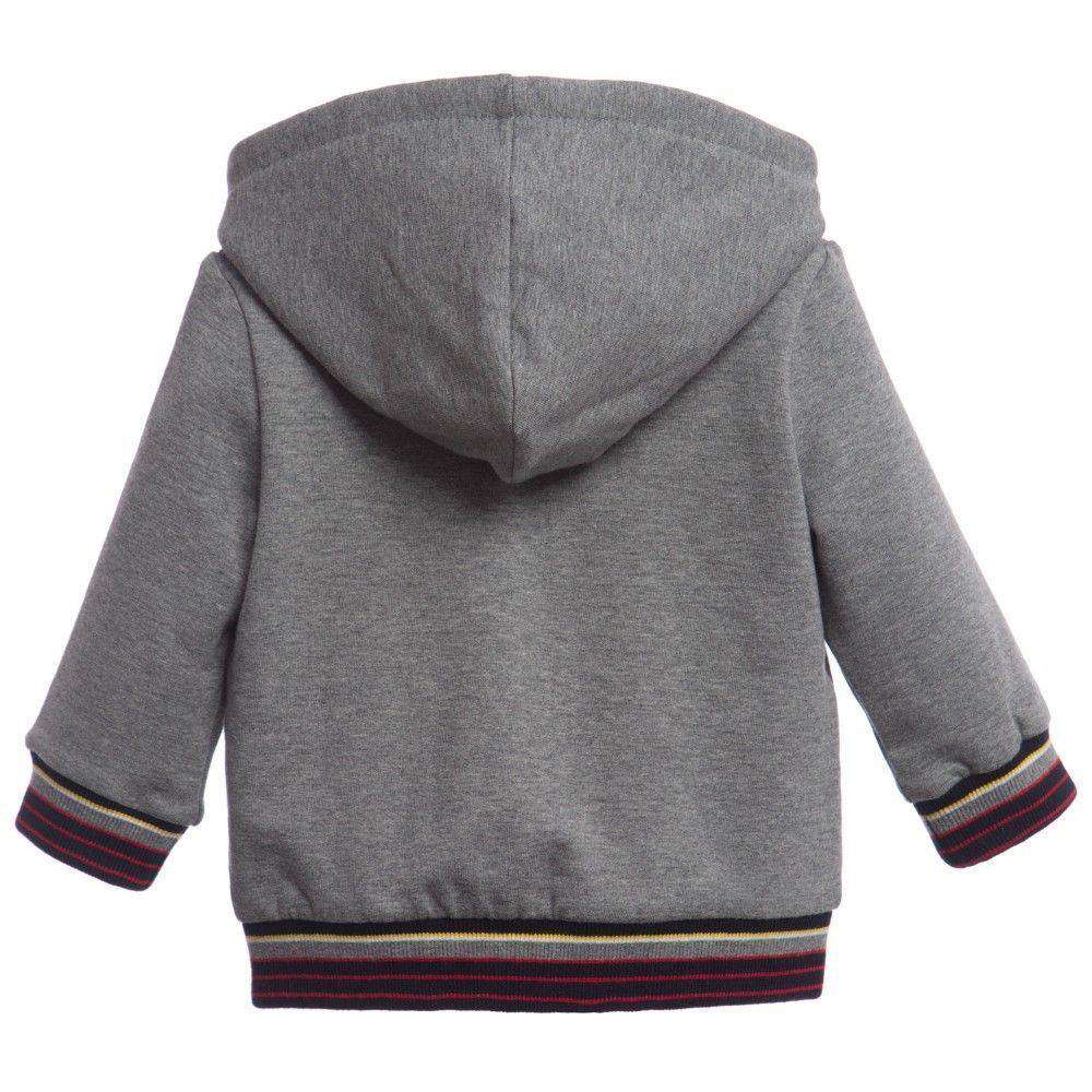 FENDI BABY GREY MONSTER HOODED SWEATSHIRT 6 MONTHS - Image 6