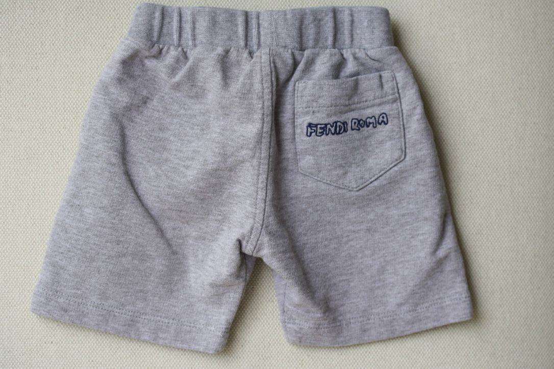 FENDI BABY GREY ROMA SHORTS 6 MONTHS - Image 4