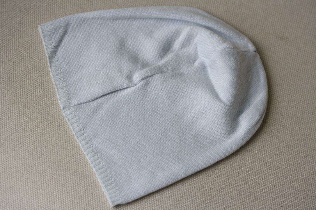 FENDI BABY PALE BLUE KNITTED ROMA LOGO HAT 6-12 MONTHS - Image 3