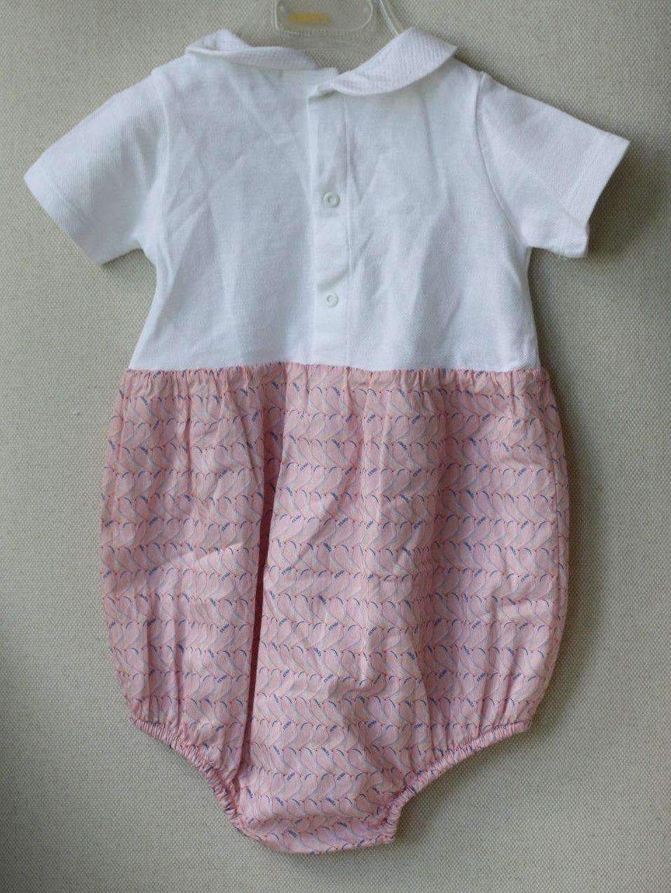 FENDI BABY PINK BIRD BUBBLE SHORTIE 18 MONTHS - Image 3