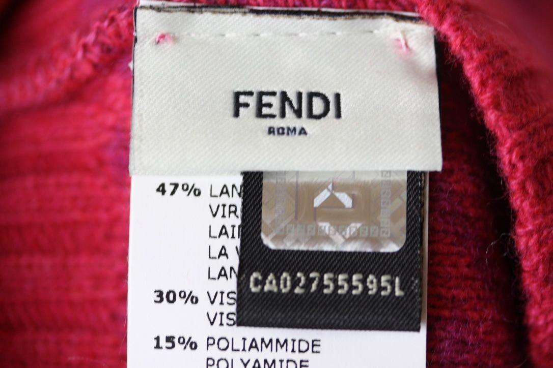 FENDI BABY PINK KNITTED HAT 12-24 MONTHS - Image 3