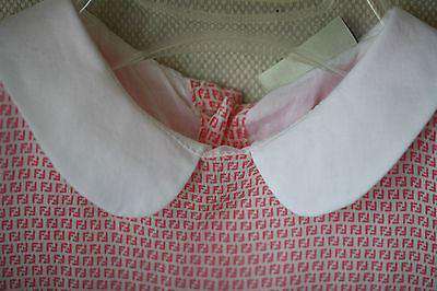 FENDI BABY PINK SILK FF DRESS WITH BLOOMERS 18 MONTHS - Image 5