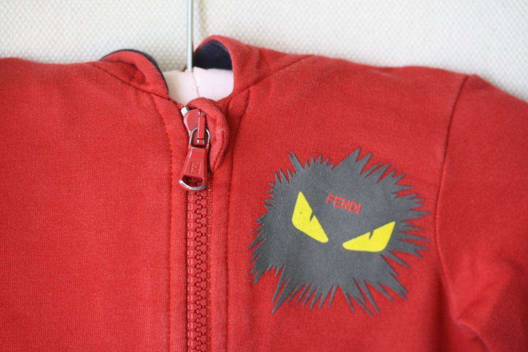 FENDI BABY RED MONSTER TRACKSUIT 6 MONTHS - Image 6