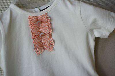 FENDI BABY WHITE AND CORAL OUTFIT 6 MONTHS - Image 3