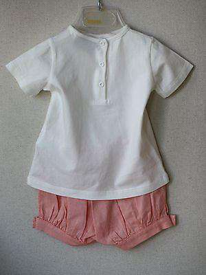 FENDI BABY WHITE AND CORAL OUTFIT 6 MONTHS - Image 4