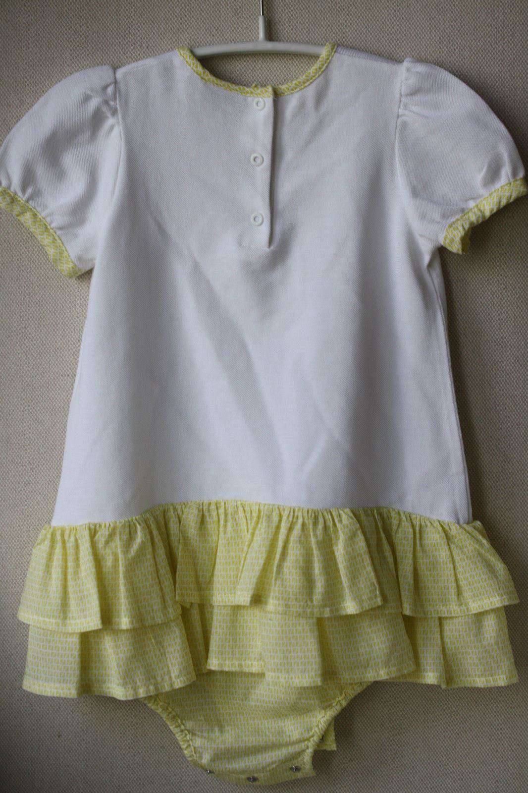 FENDI BABY YELLOW PIQUET DRESS SHORTIE 18 MONTHS - Image 3