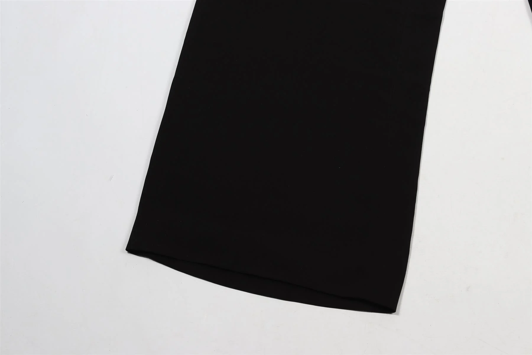 FENDI BLACK CREPE WIDE LEG PANTS IT 38 UK 6 - Image 4