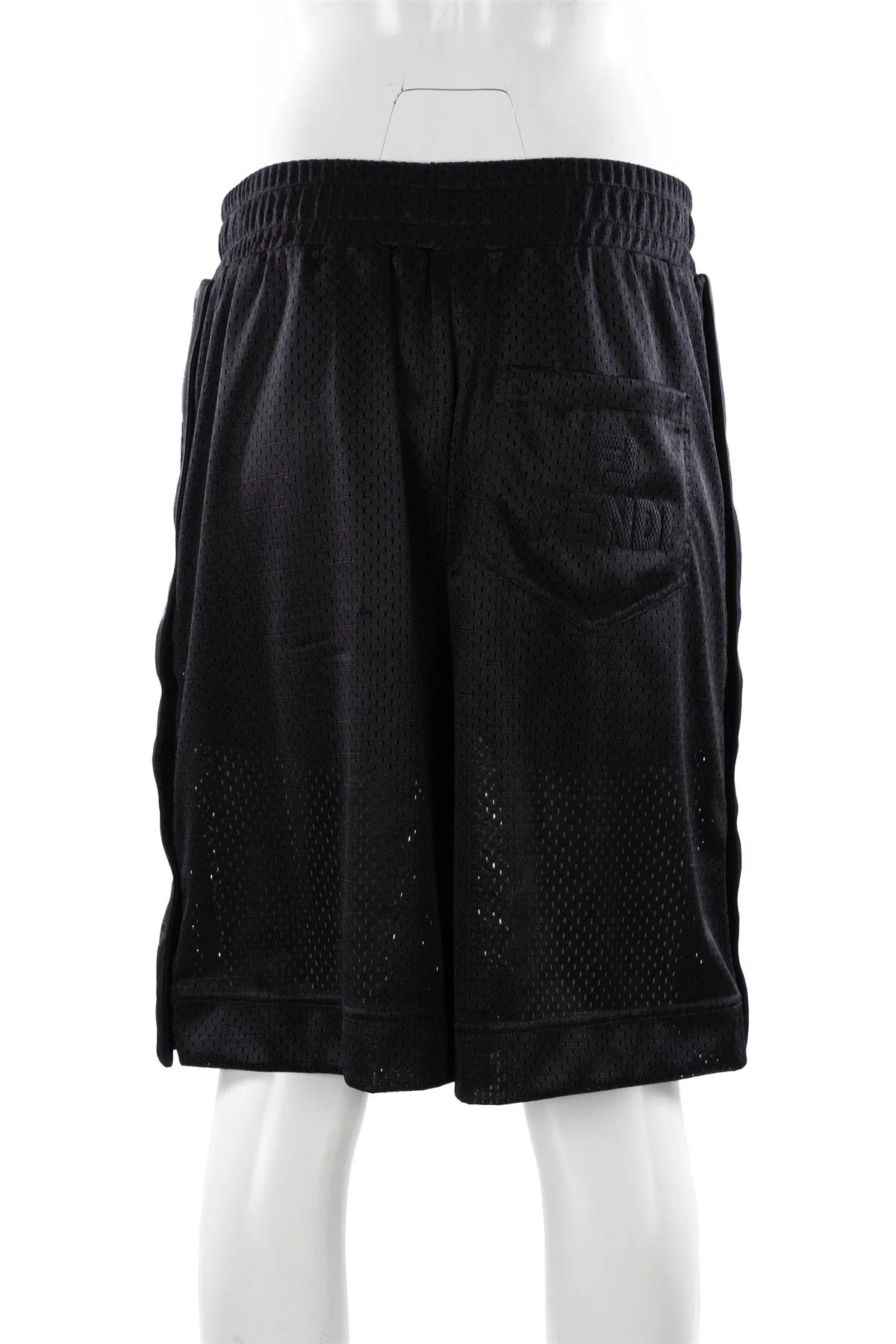 FENDI BLACK FF JERSEY SHORTS IT 40 - Image 4